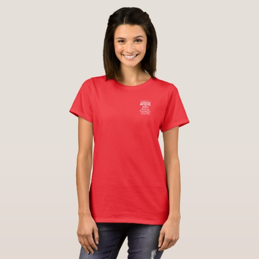 Adult Red Short Sleeve Shirt (Voorkant volledig)