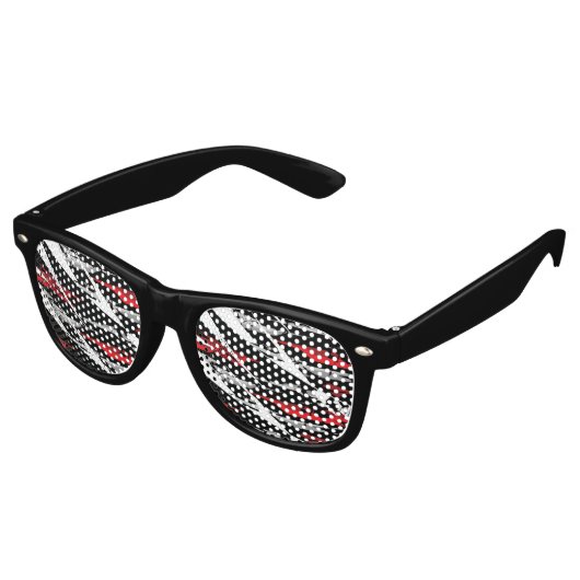 Adult Retro Party Shades Retro Zonnebril (Gekanteld)