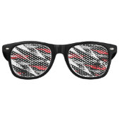 Adult Retro Party Shades Retro Zonnebril (Voorkant)