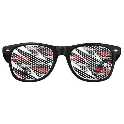 Adult Retro Party Shades Retro Zonnebril (Voorkant)