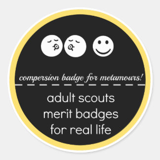 Adult Scout Merit Badge: Compersie Ronde Sticker