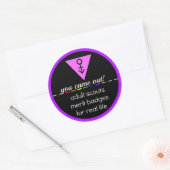 Adult Scout Merit Badge: Je kwam uit! Ronde Sticker (Envelop)