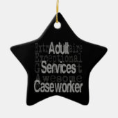 Adult Services Casewerker Extraordinaire Keramisch Ornament (Voorkant)