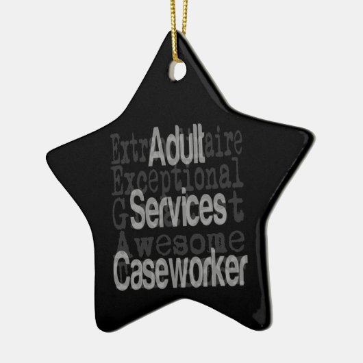 Adult Services Casewerker Extraordinaire Keramisch Ornament (Links)