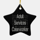 Adult Services Casewerker Extraordinaire Keramisch Ornament (Achterkant)
