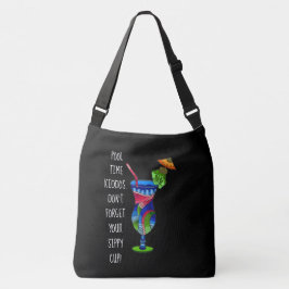 Adult Sippy Cup (zwart), Schattig strand Crossbody Tas