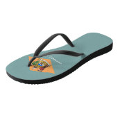 Adult Slim Straps met vlag van Delaware, Verenigde Teenslippers (Schuin)