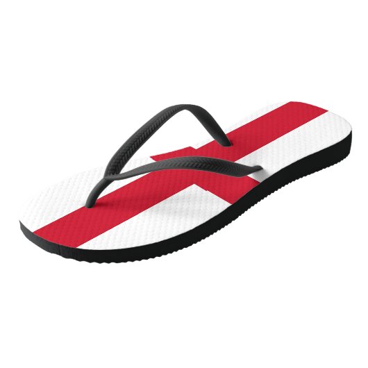 Adult Slim Straps met vlag van Engeland, Verenigd  Teenslippers (Schuin)