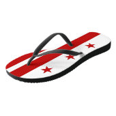 Adult Slim Straps met Vlag van Washington DC Teenslippers (Schuin)