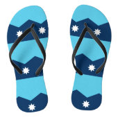 Adult Slim Straps with Flag of Minnesota Teenslippers (Voetbed)