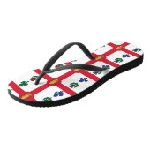 Adult Slim Straps with Flag of Montreal Teenslippers (Schuin)