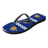 Adult Slim Straps with Flag of Quebec City Teenslippers (Schuin)