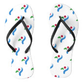 Adult Slim Straps with Flag of Seoul Teenslippers (Voetbed)