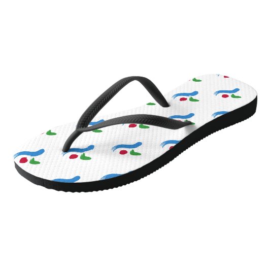 Adult Slim Straps with Flag of Seoul Teenslippers (Schuin)
