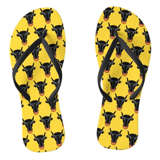 Adult Slim Straps with Flag of Uri, Switzerland Teenslippers (Voetbed)