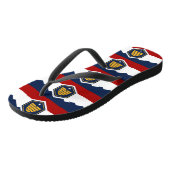 Adult Slim Straps with Flag of Utah, USA Teenslippers (Schuin)