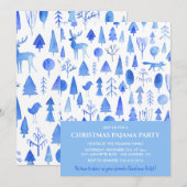 Adult sluimer party uitnodigen Mooie Waterverf Kaart (Voorkant / Achterkant)