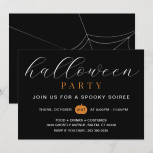 Adult Spooky Halloween Party Uitnodiging