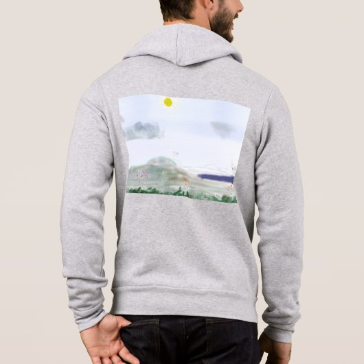 Adult Springtime Art Hoodie (Achterkant)