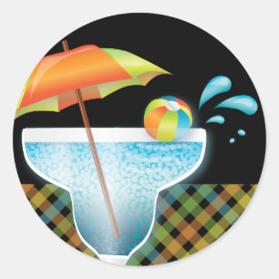 Adult Style Zwembad Party Zomer Cocktail Sticker