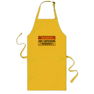 Adult Supervision Apron Lang Schort
