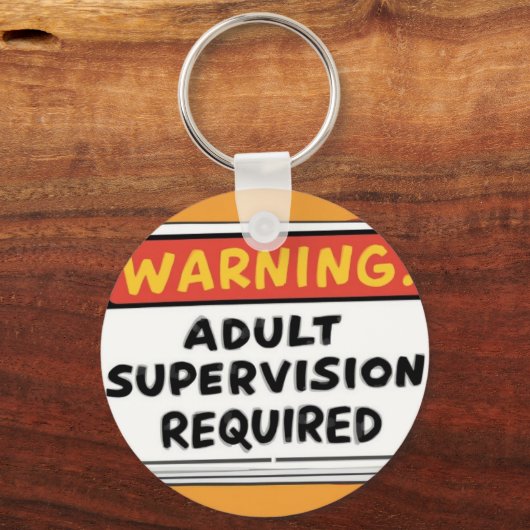  Adult Supervision Keychain (Achterkant)