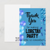 Adult Surprise Verjaardag Dank u kaart (Voorkant / Achterkant)