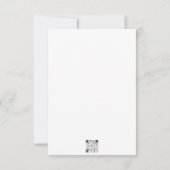 Adult Surprise Verjaardag Dank u kaart zwart (Achterkant)