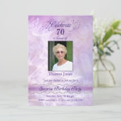 Adult Surprise verjaardagsfeestje foto uitnodiging (Staand voorkant)