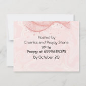 Adult Surprise Verjaardagsuitnodiging Kaart Roze (Achterkant)