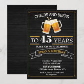 Adult-verjaardagsfeestje Kaart (Voorkant / Achterkant)