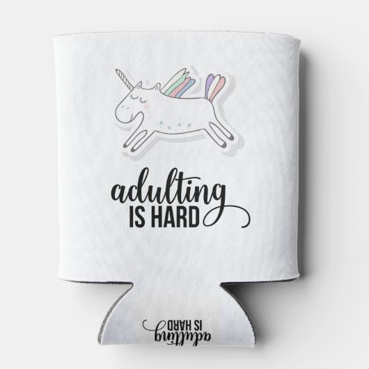 Adulteren is moeilijk grappig blikjeskoeler (Achterkant)