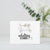 Adulteren is moeilijk grappig briefkaart (Staand voorkant)