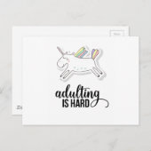 Adulteren is moeilijk grappig briefkaart (Voorkant / Achterkant)