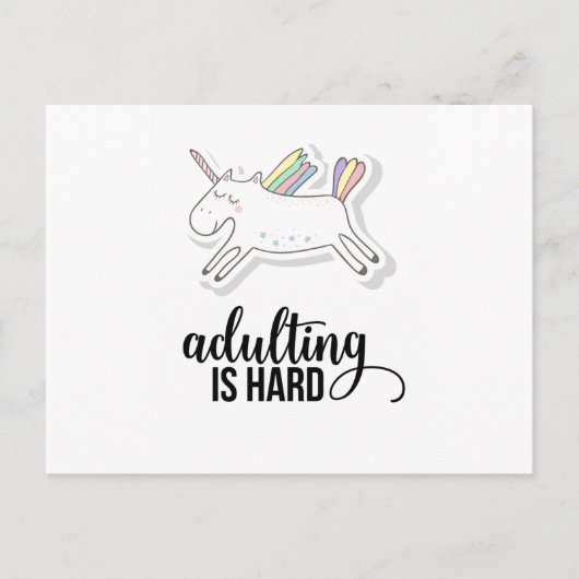 Adulteren is moeilijk grappig briefkaart (Voorkant)