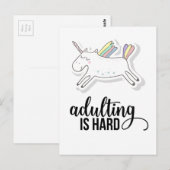 Adulteren is moeilijk grappig briefkaart (Voorkant / Achterkant)