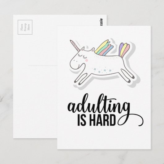 Adulteren is moeilijk grappig briefkaart (Voorkant / Achterkant)