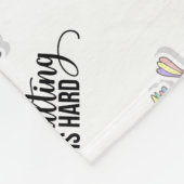 Adulteren is moeilijk grappig fleece deken (Hoek)