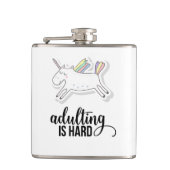 Adulteren is moeilijk grappig heupfles (Voorkant)