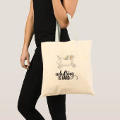 Adulteren is moeilijk grappig tote bag (Voorkant (product))