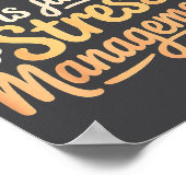 Adulting Is Just Stress Management Grown-up Realit Poster (Hoek)