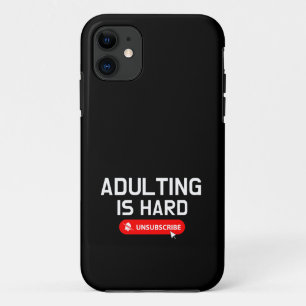 Adulting is moeilijk uitschrijven prijsopgave Case-Mate iPhone case