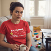 Adulting Overrated Would Not Recommend One Star T-shirt