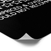 Adulting Shirt Funny Adul 1 Star Review  Poster (Hoek)