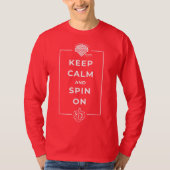 Adults' Long-Sleeve Hanukkah Shirt - "Keep Calm" (Voorkant)