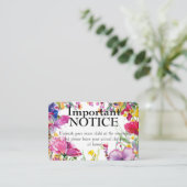 Adults only🌻💗🌹 Meadow Blooms Collection  card Visitekaartje (Staand voorkant)