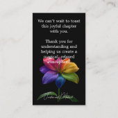 🌈 Adults only wedding Informatiekaartje (Achterkant)