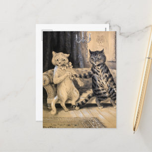 Advance by Louis Wain Feestdagenkaart