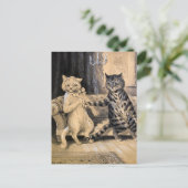 Advance by Louis Wain Feestdagenkaart (Staand voorkant)