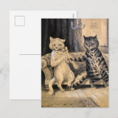 Advance by Louis Wain Feestdagenkaart (Voorkant / Achterkant)